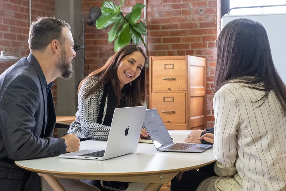 918 Studio team collaborating on a project